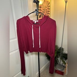 Express cropped sweatshirt w/ hoodie! Size M One Eleven Collection